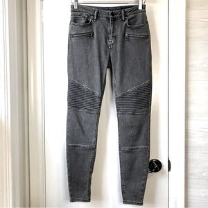 ALL SAINTS Biker Inspired Jeans Washed Grey